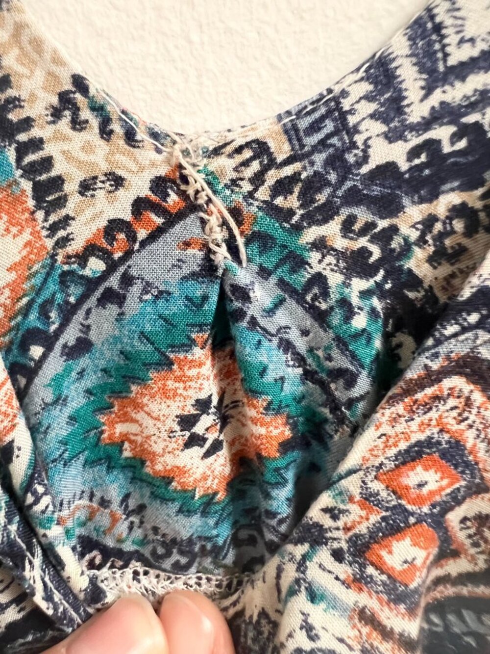 May & Maya Boho Geometric Parachute Dress Midi Pockets Aztec - Picture 5 of 8